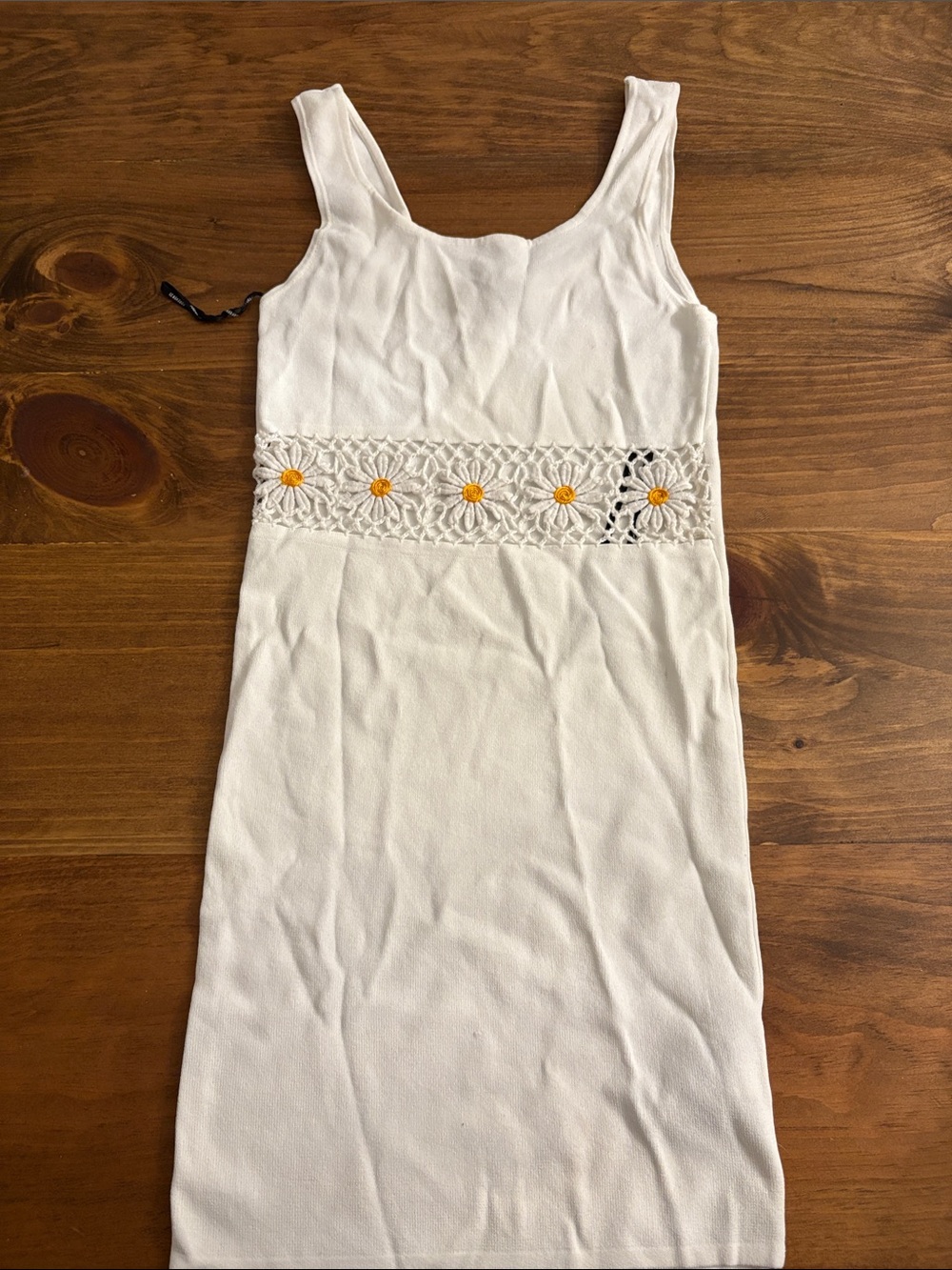 Forever 21 White Ribbed Tank Top